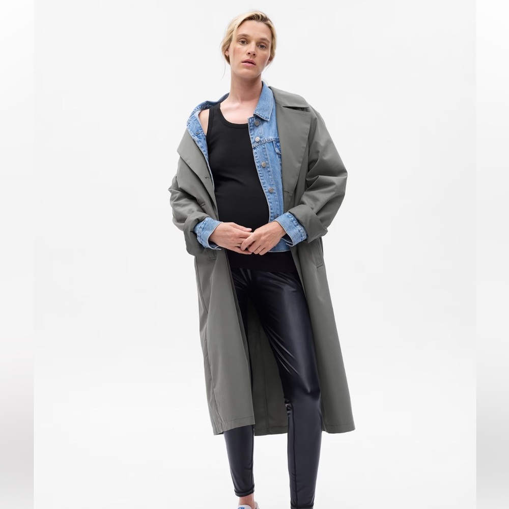 Gap Maternity Vegan Leather Leggings